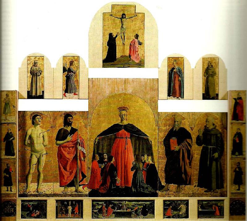Piero della Francesca polyptych of the misericordia oil painting image